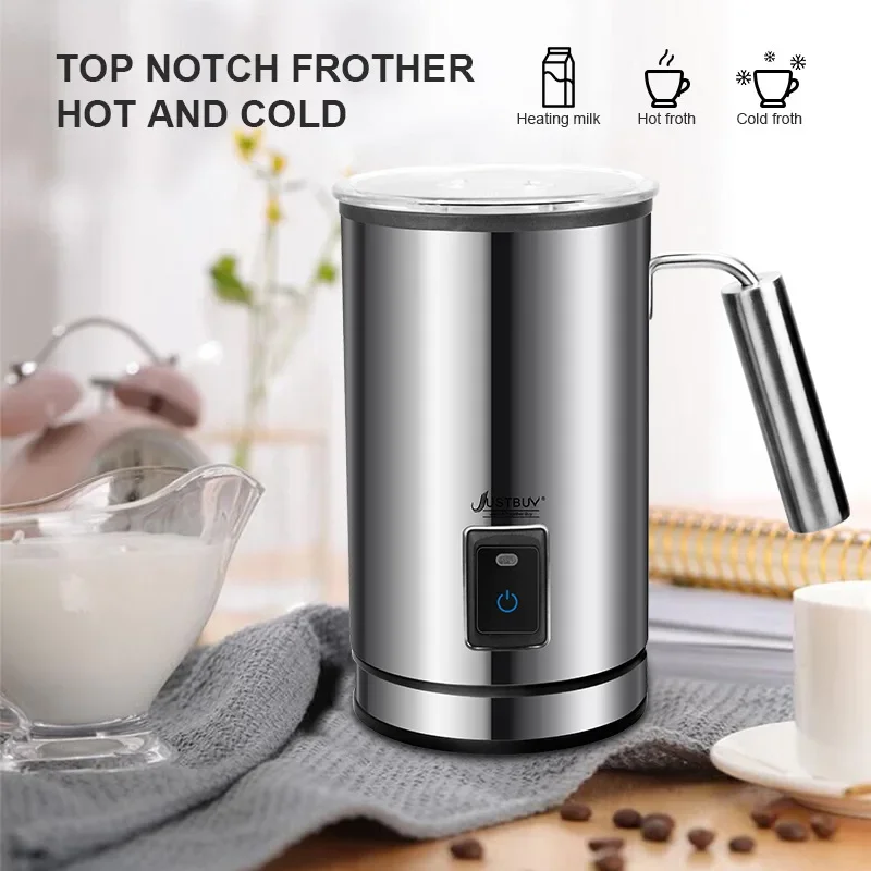 Mousseur à lait électrique automatique en acier inoxydable, machine à café  chaude domestique, fabricant de mousse - AliExpress