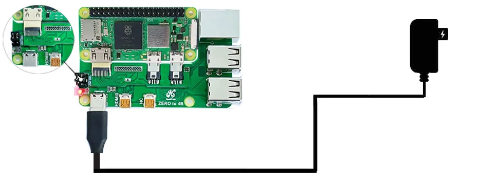 placa de expansão zero pi0 usb hub rj45 chapéu