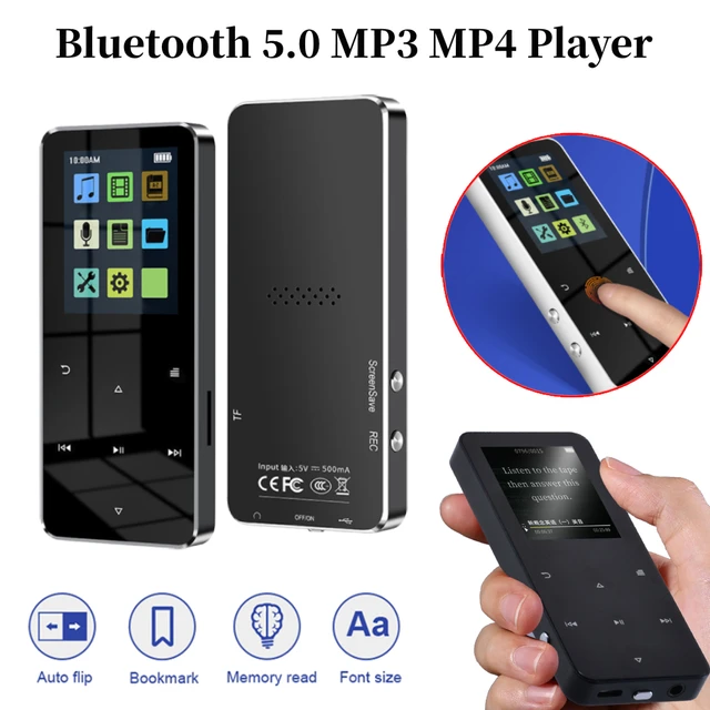 TFT Touch Bluetooth compatible con MP3 MP4 Player FM Video Walkman