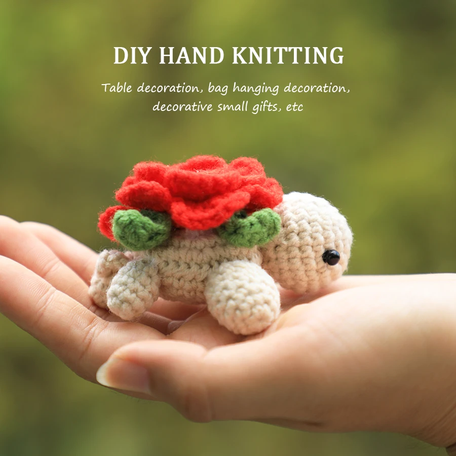 Sewing DIY Crochet Animal Kit With Hand Knitting Yarn Needles