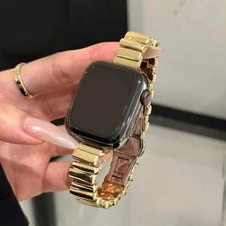 Elegant Metal Strap Bracelet for Women - Compatible with Apple Watch (GOLD)