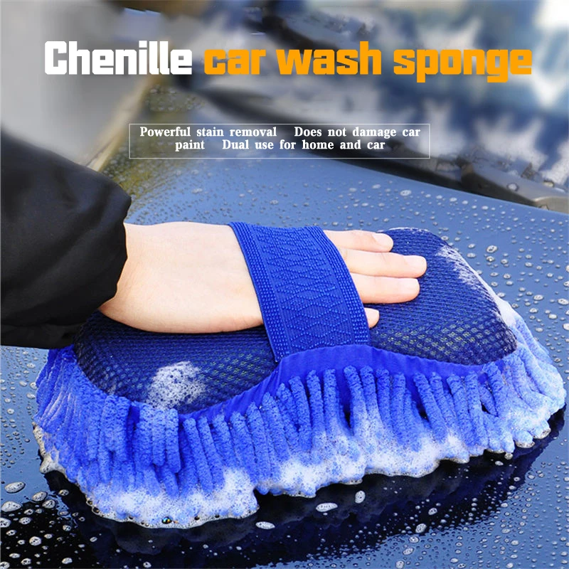 

Car Wash Microfiber Car Washer Sponge Cleaning Car Care Detailing Brushes Washing Towel Auto Gloves Styling Accessories