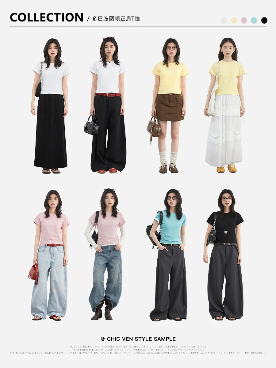 รูปสินค้า เสื้อยืดแฟชั่นผู้หญิง ใส่สบาย รับลมร้อน