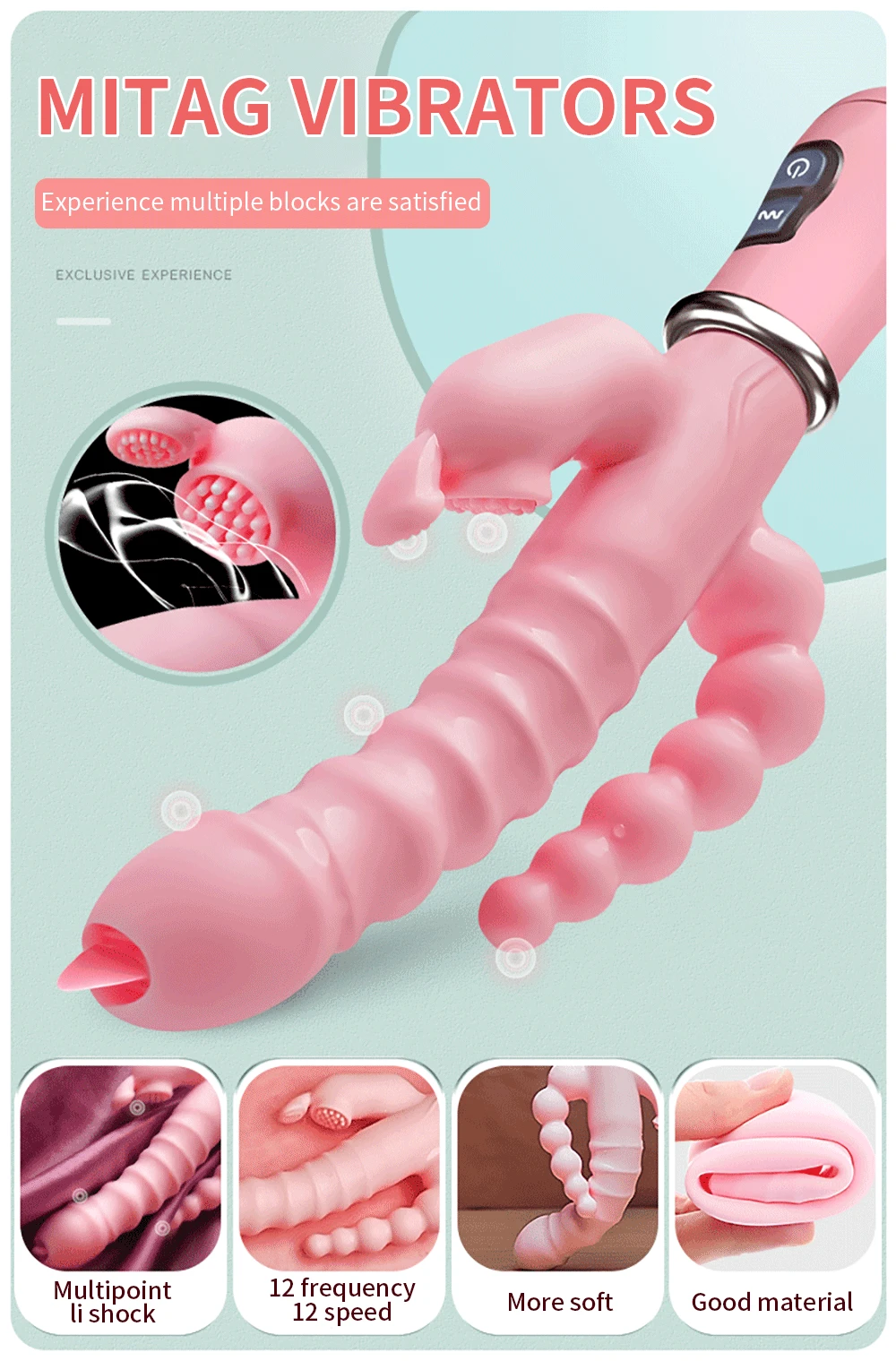 Adult Toys Dildo Vibrator Sex Toy Tongue Licking Double Rod Masturbation Rabbit Vibrator Adult Sex Product Vibrator For Women Saf6cbc12f1b642bbb4141573ac4ff8cfh
