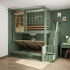 Solid Wood Castle Princess Bedroom Furniture Children Beds Girl Bunk Kids Bed Set Furniture with Slide 1