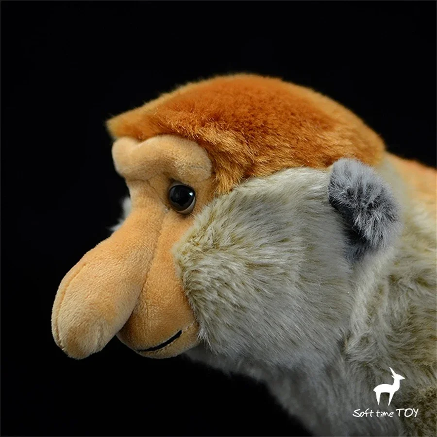 Proboscis Monkey High Fidelity Anime Cute Plushie Nose Ape Plush Toys Lifelike Animals Simulation Stuffed Doll Kawai Toy Gifts 5