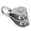 1pcs Stainless Steel Pulley M15/M25 Single Wheel Swivel Lifting Rope Pulley Set Bearing Lifting Wheel Tools Manual Rope Lift 4