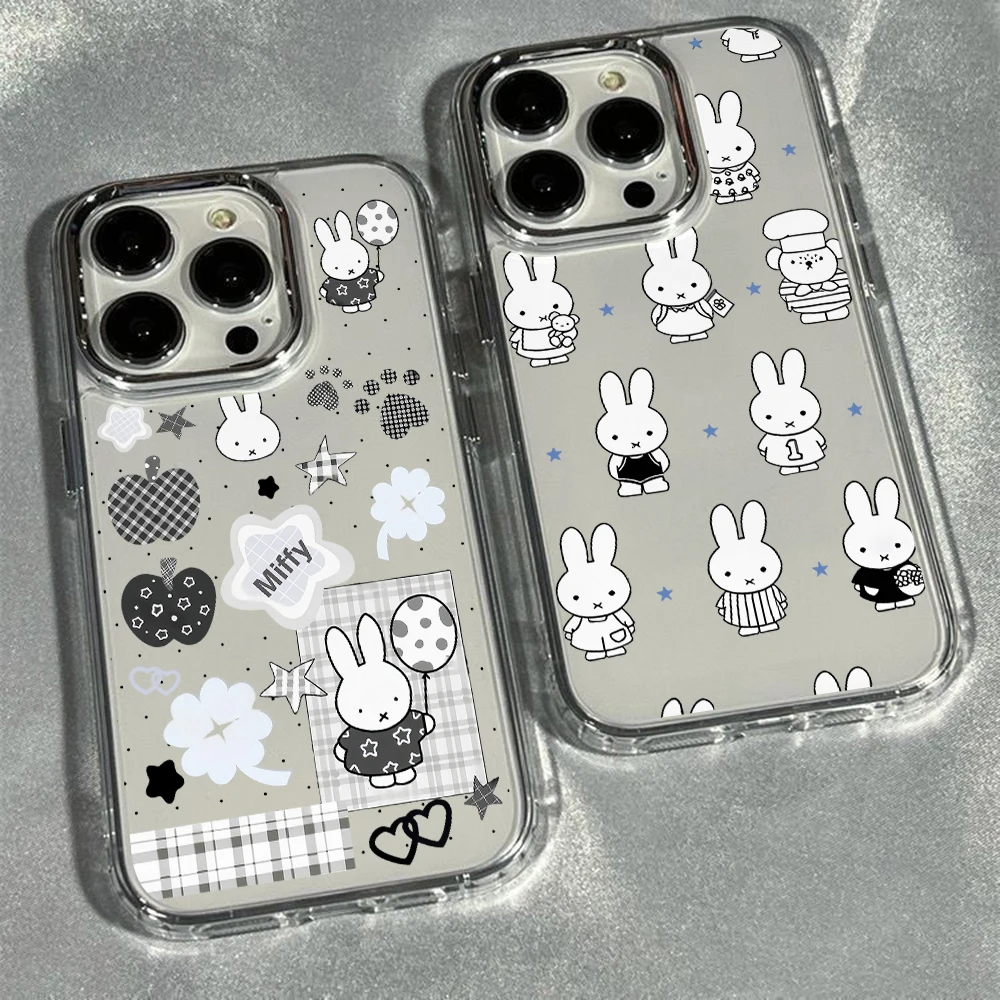 Luxury Clear White Rabbit M-Miffies Phone Case