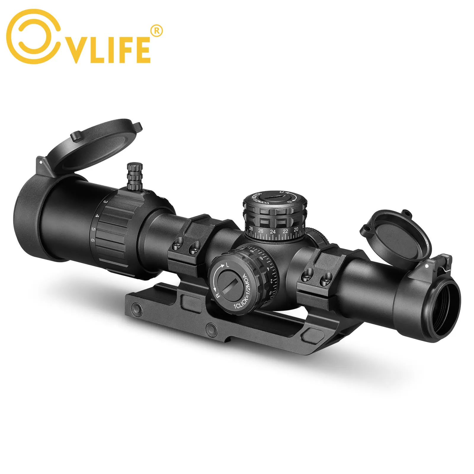 CVLIFE EagleTalon LPVO Rifle Scope .223/5.56 .308/7.62 30mm Cantilever Mount Illuminated BDC&mdash;I Reticle Hunting