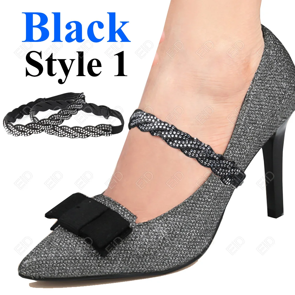 Eid 1 Paar High Heels glänzende Bündel Schnürsenkel halten lose Anti-Rutsch-Träger Frauen Damen Spitze Schuhe Band Schuh zubehör Großhandel – Detail 17