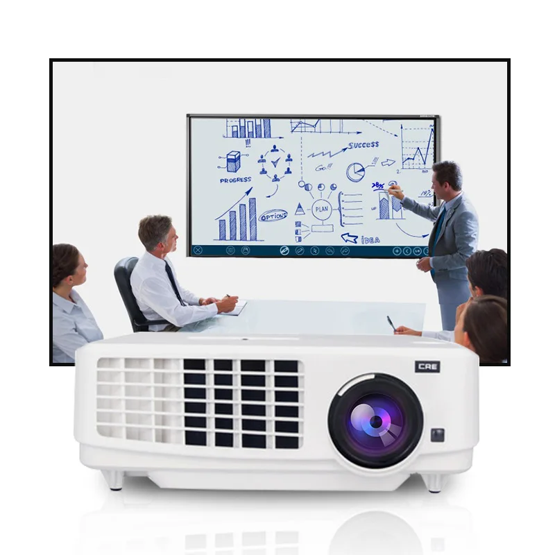 고품질 프레젠테이션 데이터 쇼 3LCD 3LED 프로젝터, 학교 훈련 기관 회의 장소