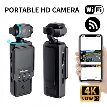 DV01 Ultra HD Portable Camera Built-in Flash Front 1.6-inch LCD