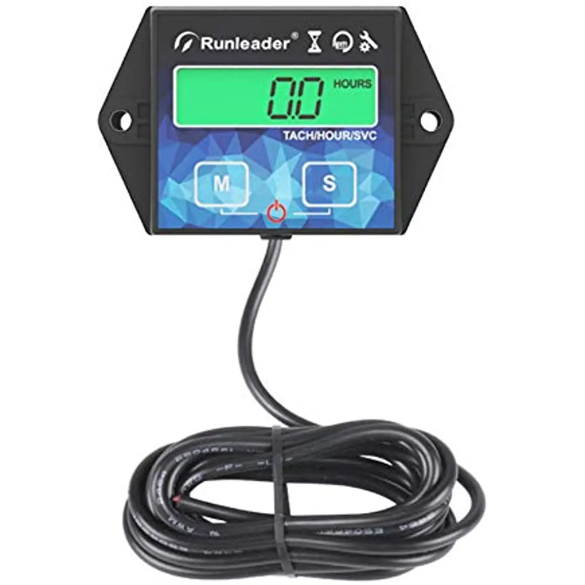 

Engine Hour Meter Backlight Inductive Tachometer Maintenance Reminder for Motorcycle ATV Snow Blower Lawn Mower Jet Ski