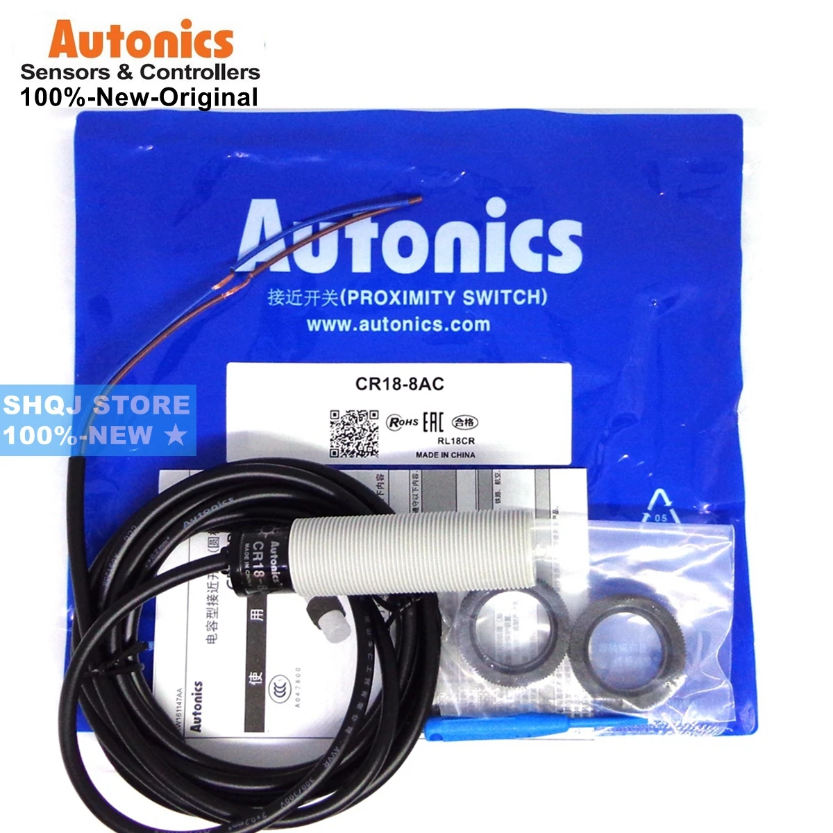 Autonics-interruptor de Proximidade 100-novo Cr188dn Cr189dp Cr18-8ac Cr18-8ao Cr3015dn Cr30-15dn Cr30-15ac -15ao