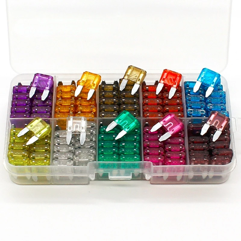 

New mini 240pcs Auto Automotive Car Boat Truck Blade Fuse Box Assortment 3A 5A 7.5A 10A 15A 20A 25A 30A 35A 40A