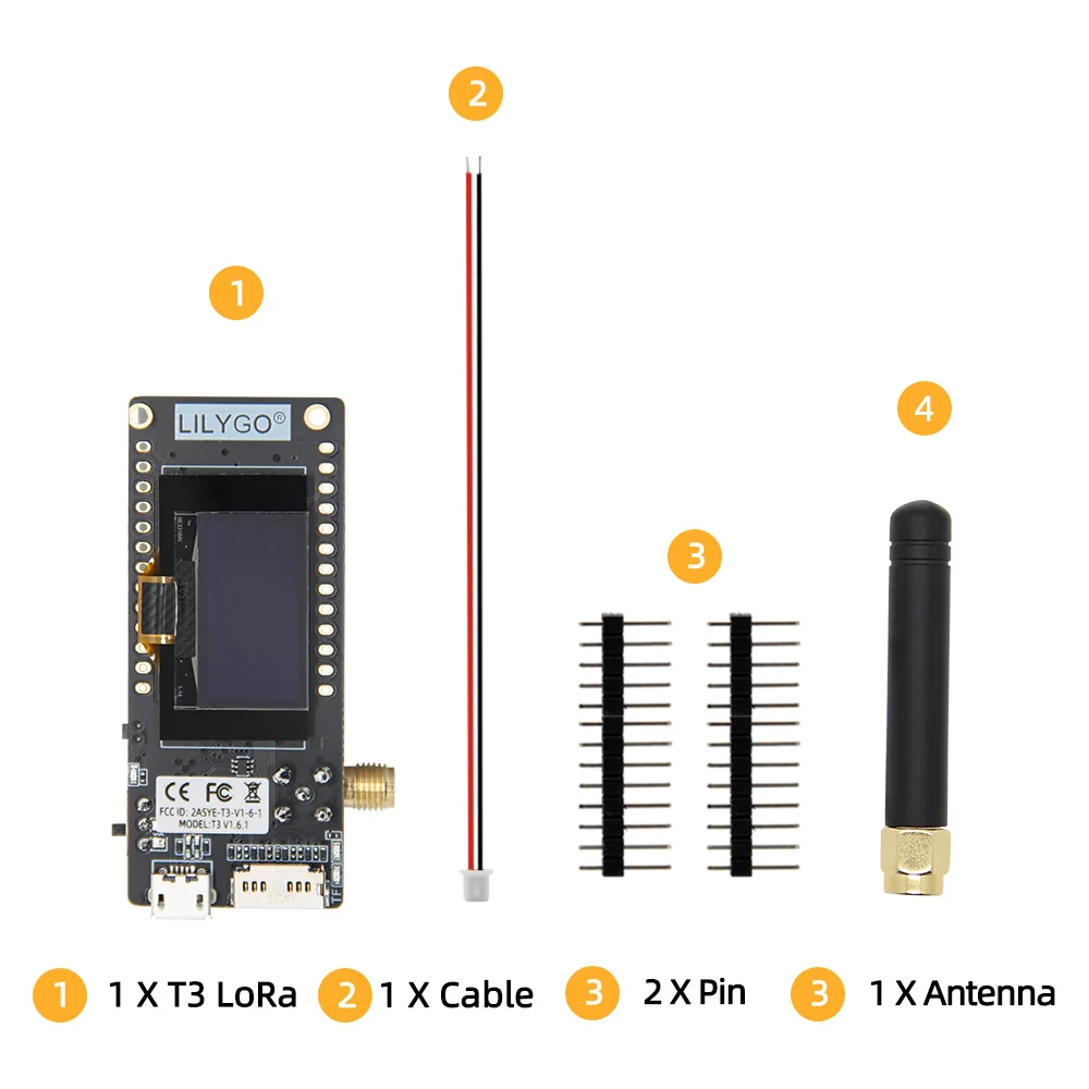 ® Paxcounter LoRa V2.1_1.6.1 ESP32 433/868/915MHZ 0.96 Inch OLED SD Card Bluetoo