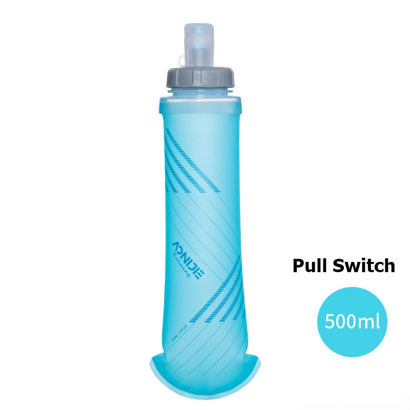 250ml 500ml Soft Flask Folding Water Bottle 5