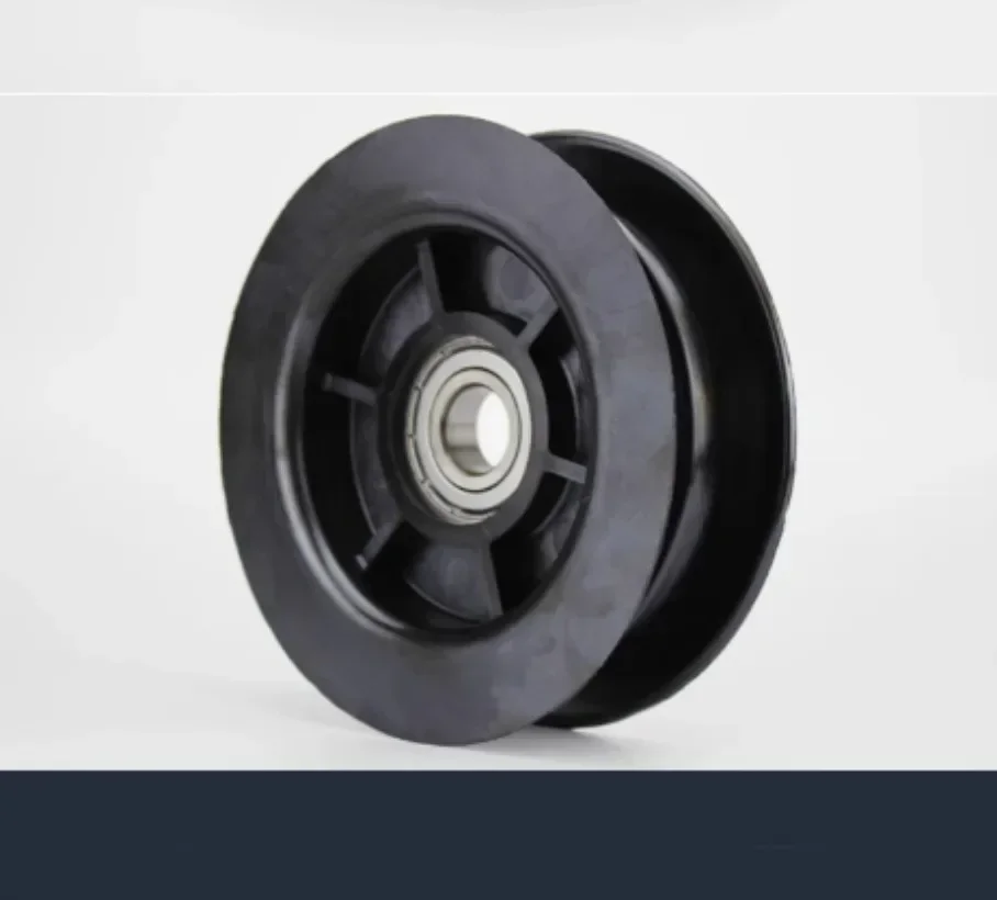 Forklift Accessories Nylon Pulley Plastic Door Frame Wheel Double Slot Bearing &phi;20mm