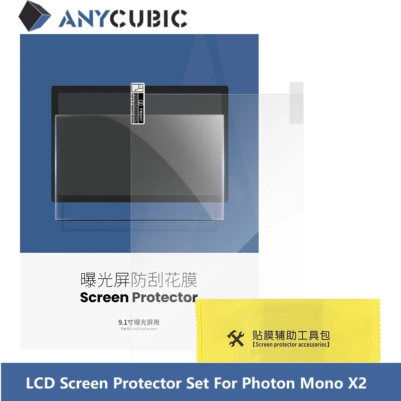 Anycubic-lcd Screen Protector Grupo Peças da Impressora 3d Apto para Photon Mono x2 91 Polegadas Pcs Tamanho