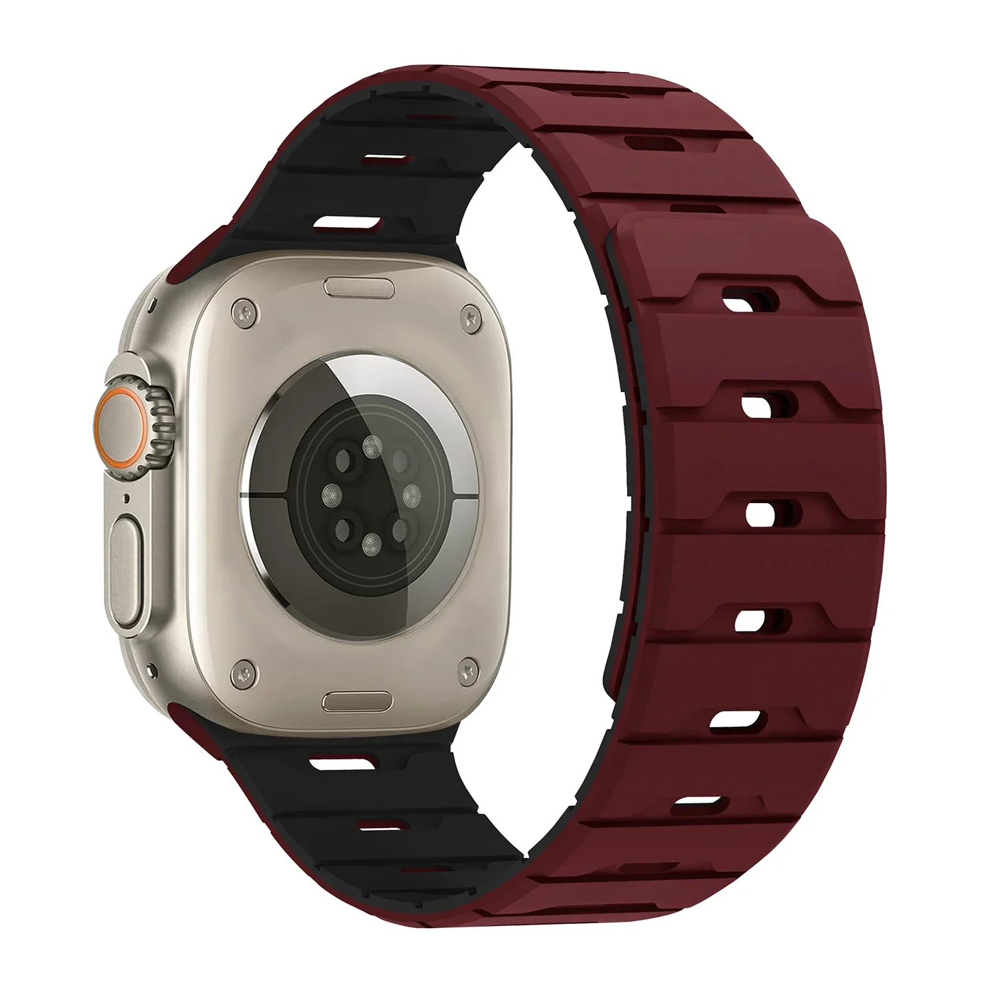 Magnetisches Armband für Apple Watch Ultra 3/2 49 mm 38 40 mm 45 mm 46 mm 44 41 mm Sportarmband für iWatch 11 10 9 8 7 6 SE Silikonarmband – Detail 22