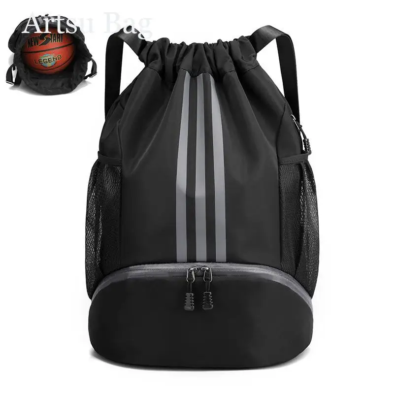 New Multifunctional Waterproof Basketball Football Bag Drawstring Pocket Gym Bag for Men Women's Sports Training Storage Bags