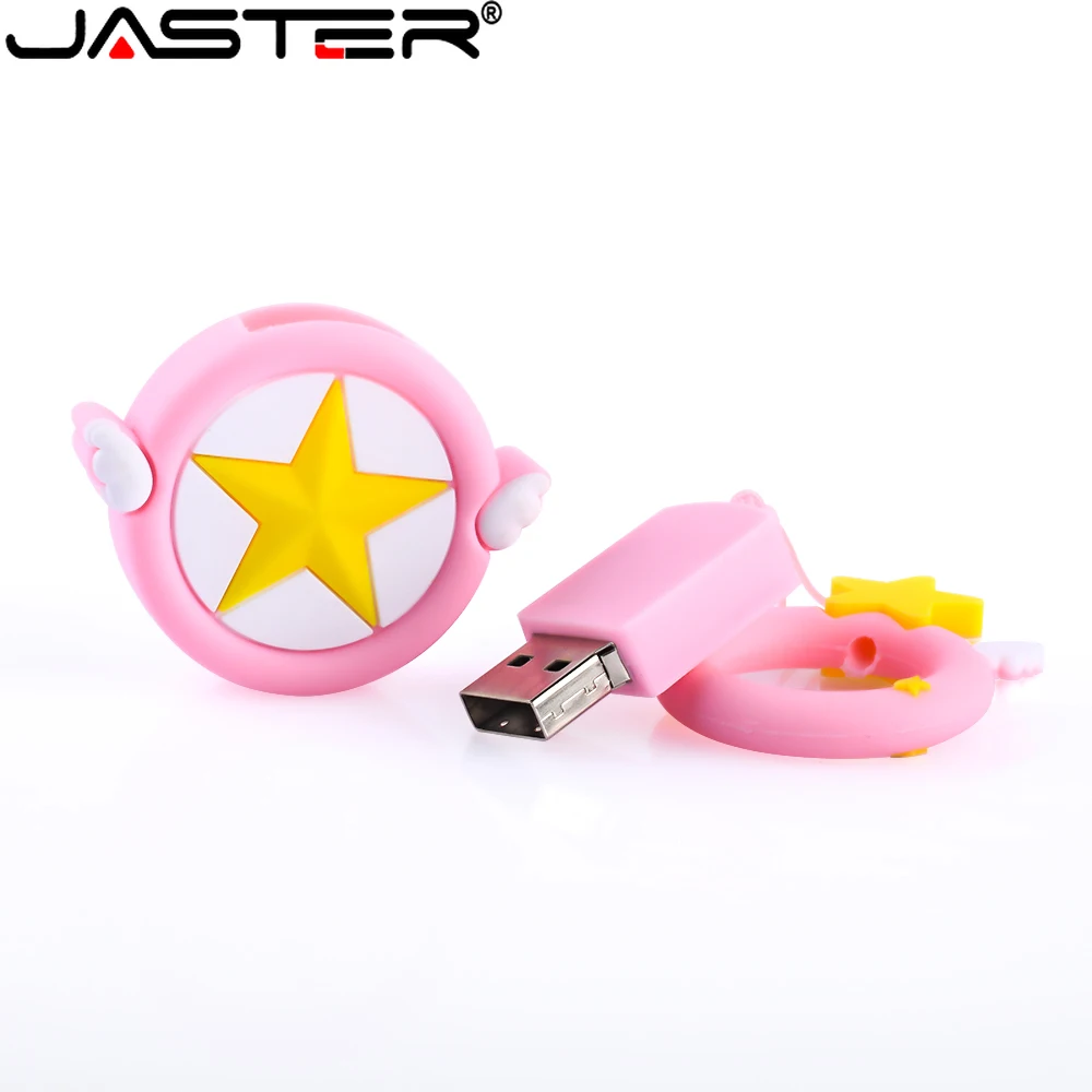 

Флеш-накопитель JASTER в виде мультяшных звезд, USB 2,0, 128 ГБ, 64 ГБ