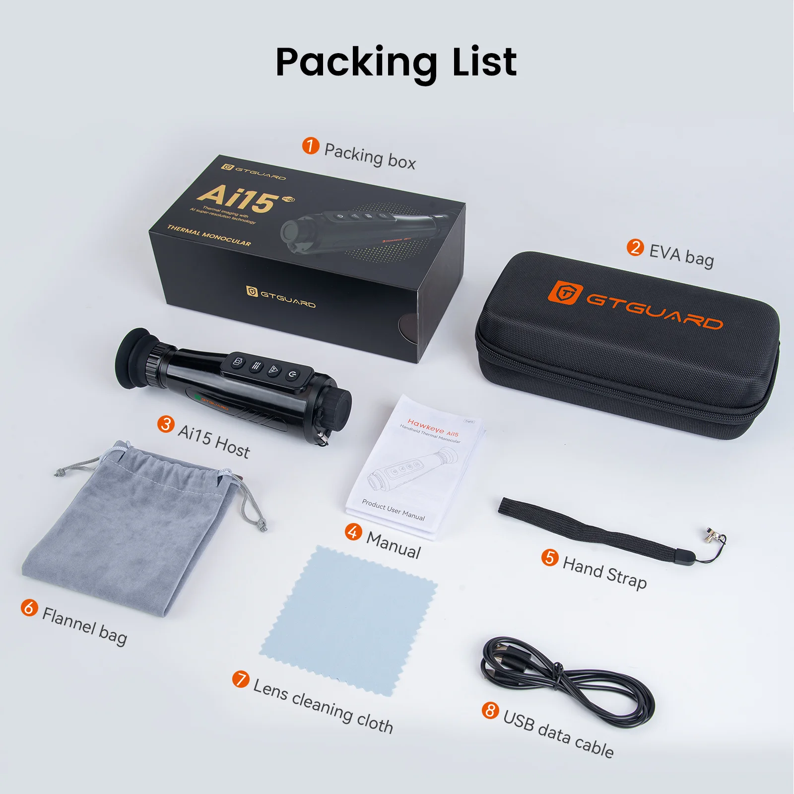 Genuine]GTMEDIA AI15 Thermal Imaging Monocular AI Super