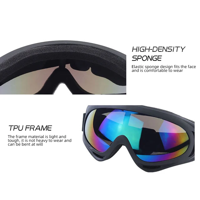 Gafas de sol antideslumbrantes para motocicleta, gafas de esquí deportivas, a prueba de viento, a prueba de polvo, accesorios de equipo de protección UV - Image 4