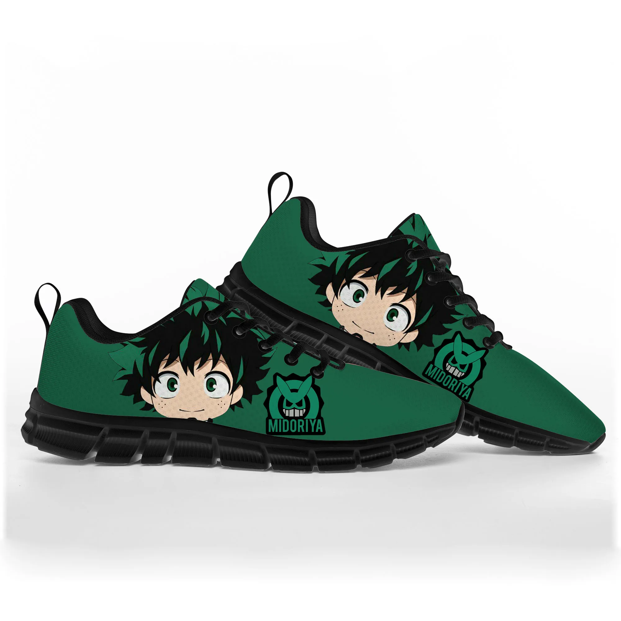 

Кеды Izuku Midoriya для мужчин и женщин, спортивные кроссовки с героями моя геройская академия, повседневная обувь на заказ для пар, подростков, детей
