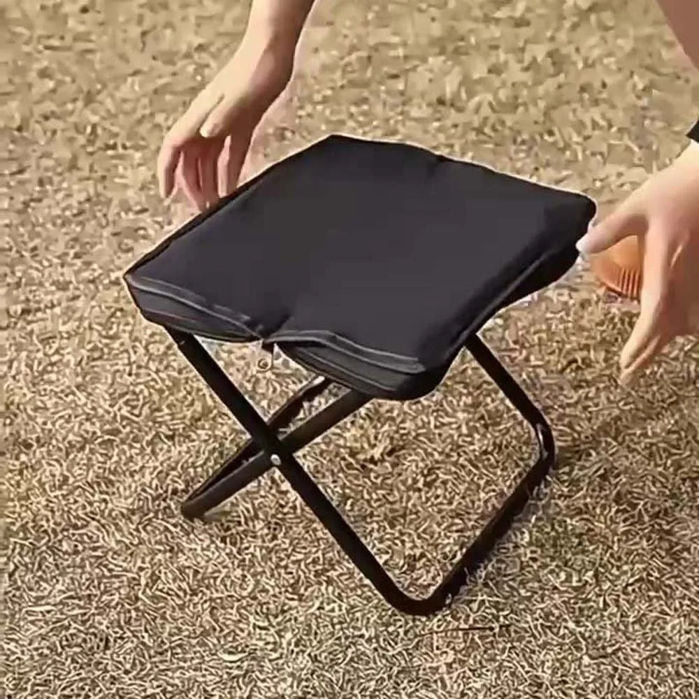 Ultra-light Folding Stool Oxford Cloth Wear-resistant Camp Chair Anti-splash Water Strong Load-bearing Outdoor Picnic Bench