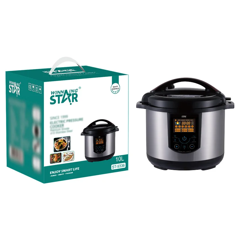 Electric Rice Cooker 10L IMD Full Touch Panel Pressure Cooker Multi-function Stainless Steel Commercial or Household 6