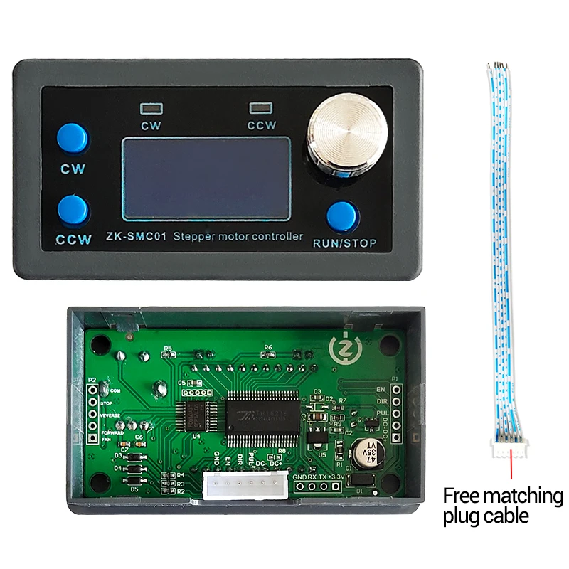 Stepper Motor Driver Controller DC 5-30V Reverse Pulse Speed Control Board Programmable PLC Serial Communication ZK-SMC01 stepper motor driver