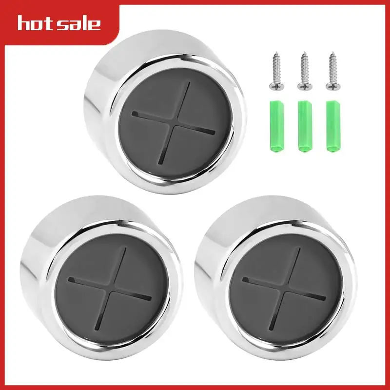 A52I-Self-Adhesive Towel Holder Hooks Round Wall Mount For Bathroom Kitchen Home