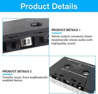 Bluetooth 5.0 Car Audio Stereo Cassette Vehicle Bluetooth Tape Cassette Player Car MP3 Handsfree Phonebook For Iphone car stere - Image 2