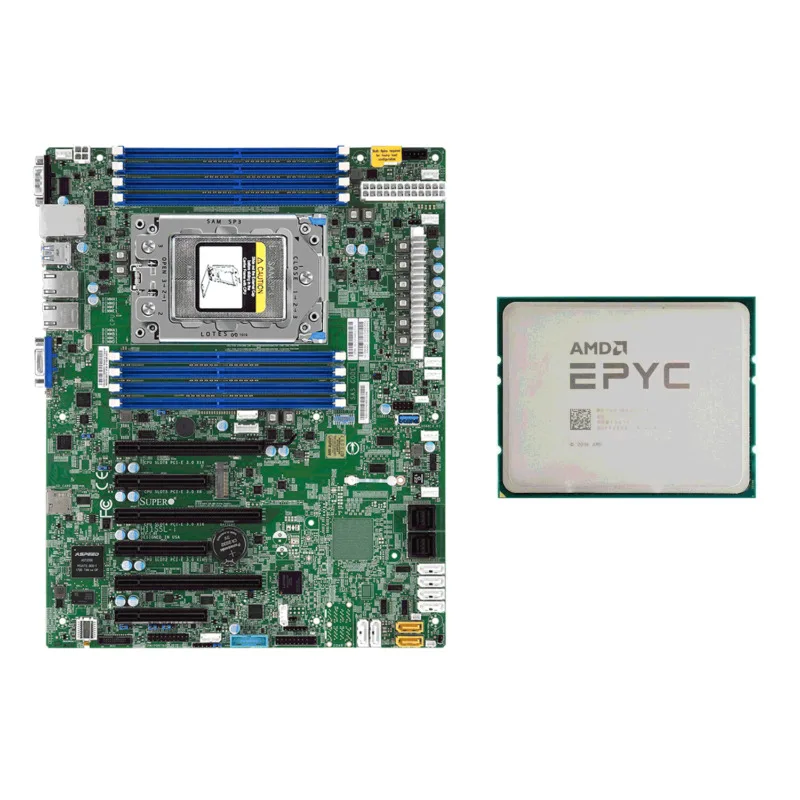 

Supermicro H11SSL-i mainboard com amd epyc 7401p cpu 24 núcleos 2ghz até 3.0ghz