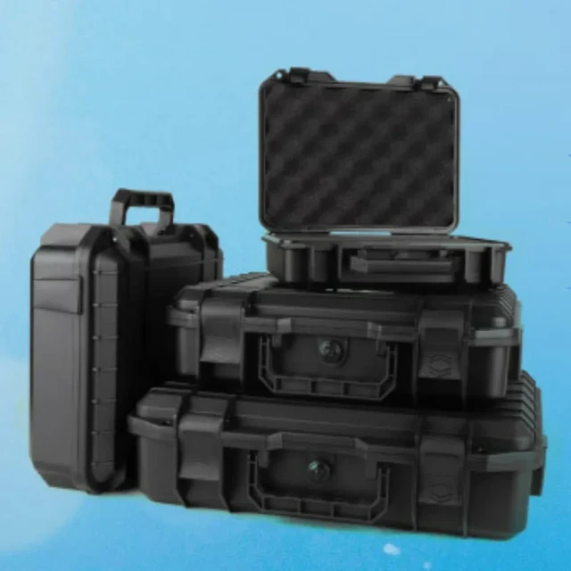 Rigid Plastic Tool Box Waterproof Shockproof Storage Box Pre-cut Foam  Professional Electrician Working Suitcase Tool Box - AliExpress
