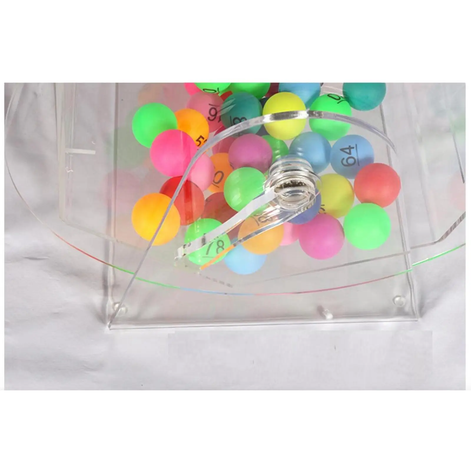 Acrylic Raffle Drum lottery Machine Toy raffle case for Home Festivals Birthday 4