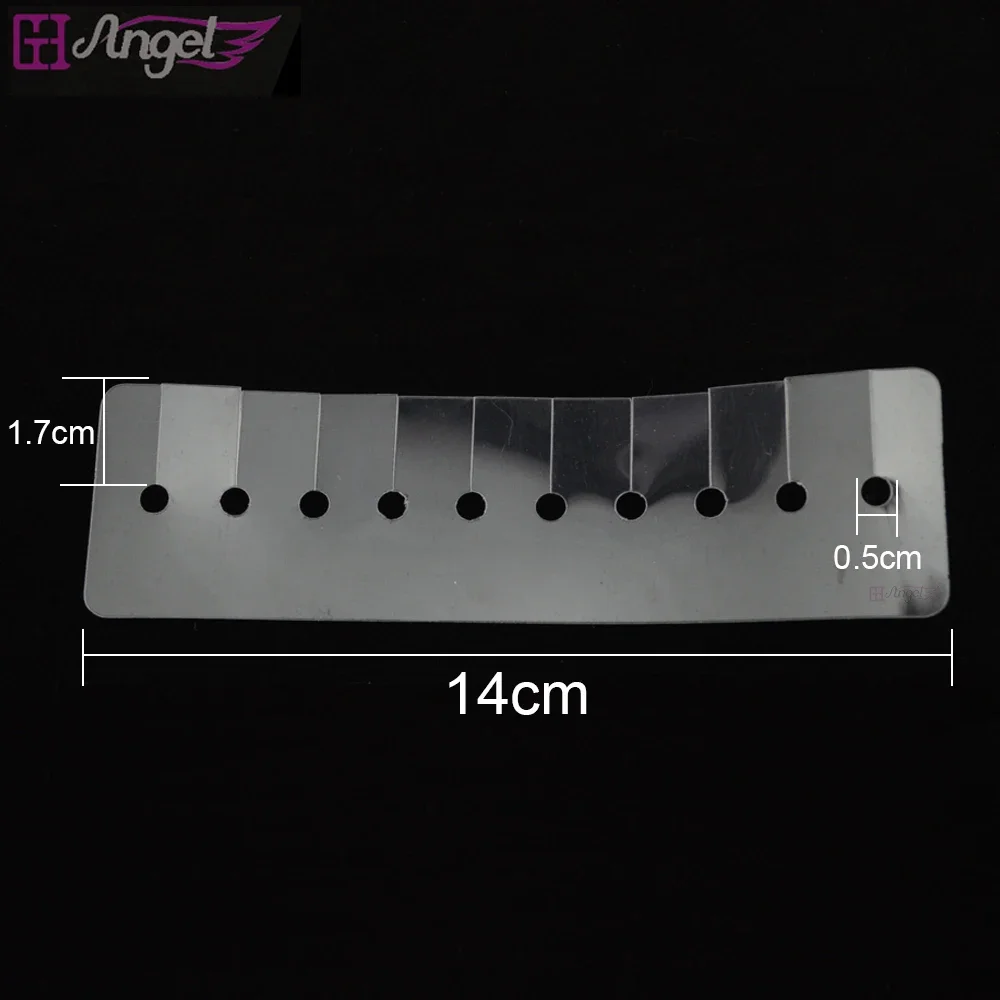 2pcs Heat Insulation Sheet Protector Shields With Multi Holes Template Separator for U I V Flat tip Keratin Hair Extensions
