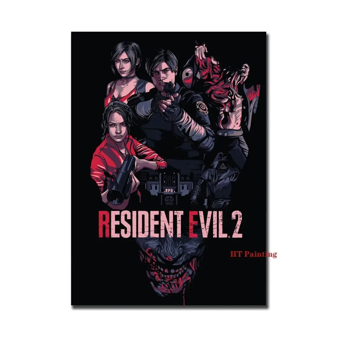 Classic Vintage Video Game Characters Canvas Wall Art Poster