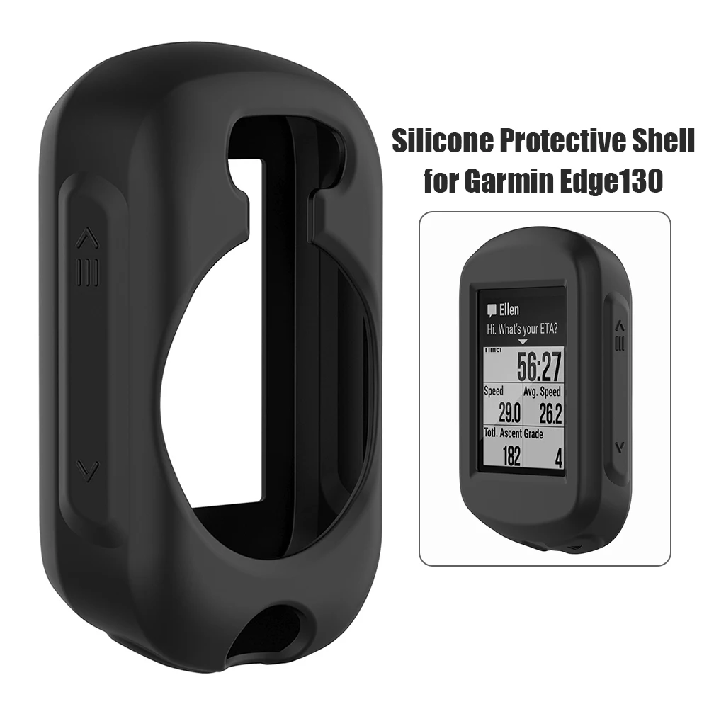 Silicone Case Protective Cover Shell for Garmin Edge 530/130/1030plus GPS Bike Computer Durable Slip-proof Anti-fall Protection 