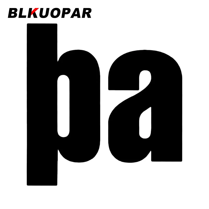 

BLKUOPAR PA логотип Автомобильная наклейка креативная устойчивая к царапинам оригинальная Наклейка виниловая высечка мультяшная забавная наклейка на лобовое стекло мотоцикла автомобиля