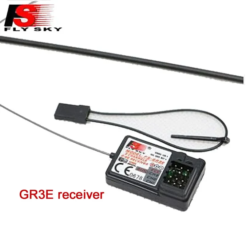 

Flysky FS-GR3E 3 Channel 2.4G GR3E Receiver with Failsafe GT3B GR3C Upgrade for RC Car Truck Boat GT3 GT2 Transmitter