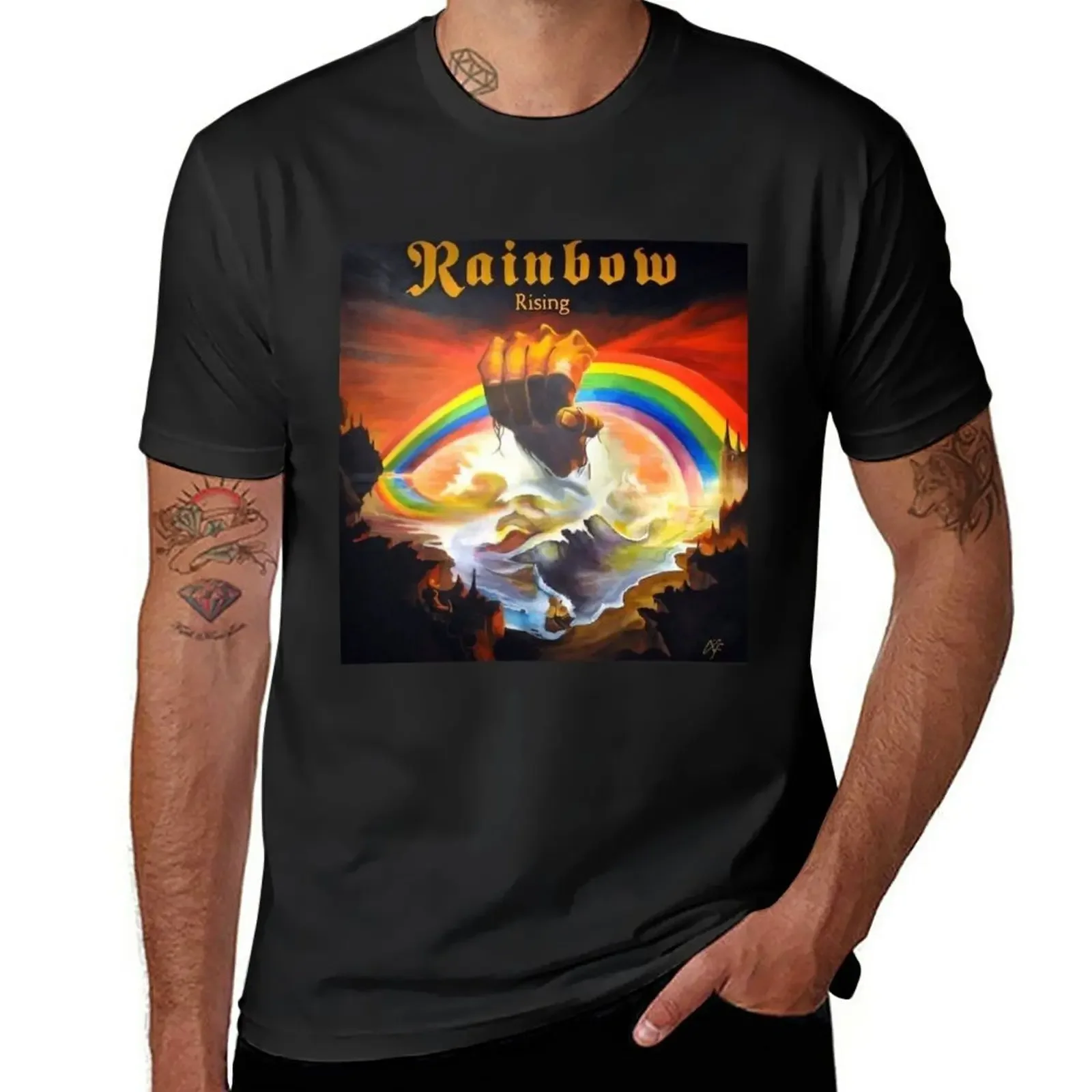 

Rainbow - Rising T-Shirt tops Blouse summer tops men clothes