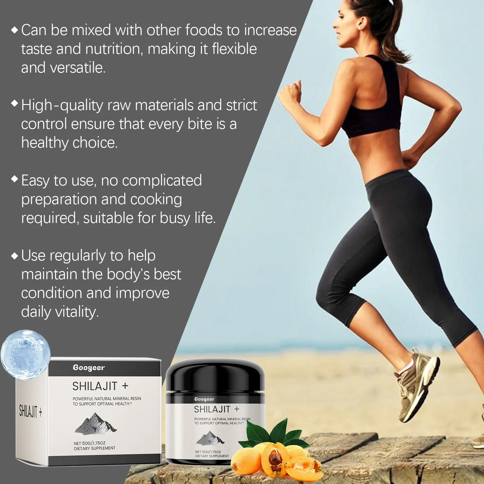 1/2/3Bottle Pure Shilajit Resin Mineral Supplements Himalaya Original with 85+ Trace Minerals Fulvic Acid Body Health
