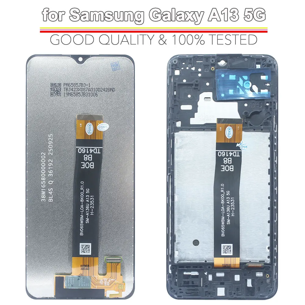 Display LCD per Samsung Galaxy A13 5G, Schermo Touch con Digitalizzatore per Sostituzione Schermo Telefono Samsung A13 5G A136 A136B A136U - Image 2