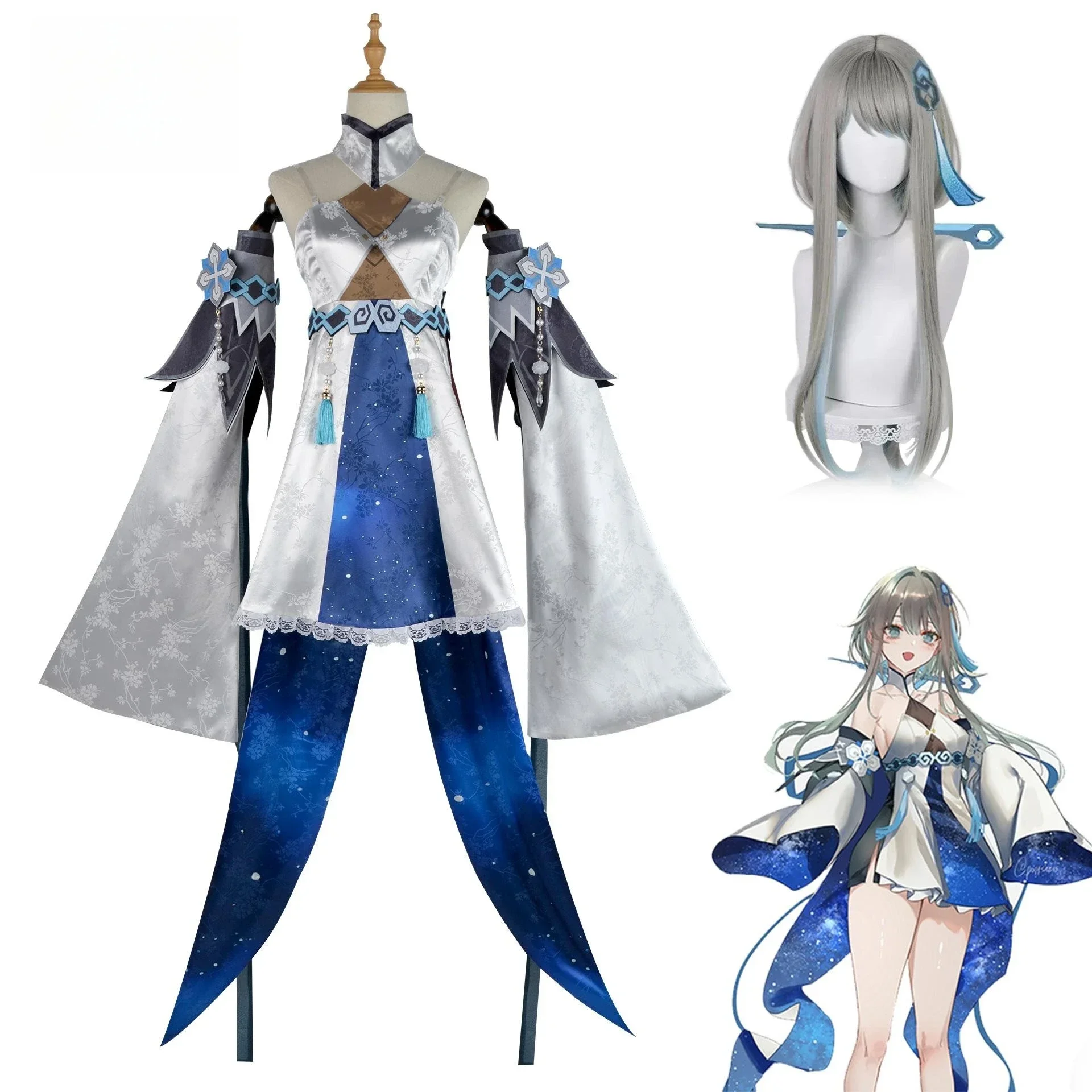 

Anime Genshin Impact Haagentus Guizhong Cosplay Costumes Game Halloween For Woman Men Clothes