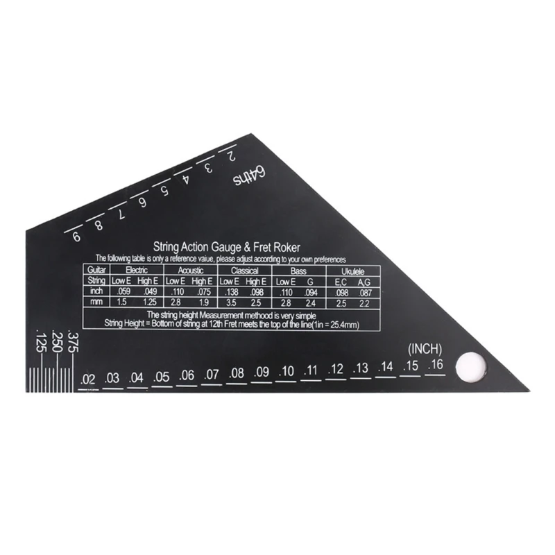 

Guitar Set Up Gauge, Multifunctional Fret Luthier Tools, Precise Gauge E56D