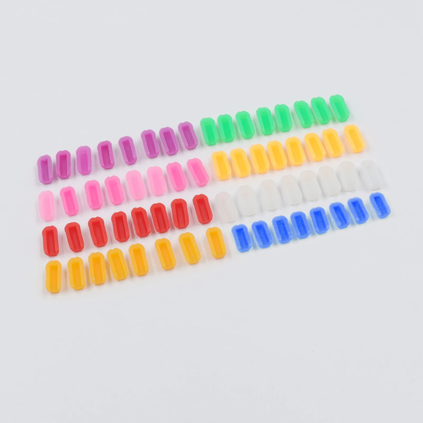 LED Neon Strip End Cap For 12V 2835 5050 6X12mm Neon Light Plastic Buckle Flexible Accessories 8 Colors 100/500Pcs led strip clips