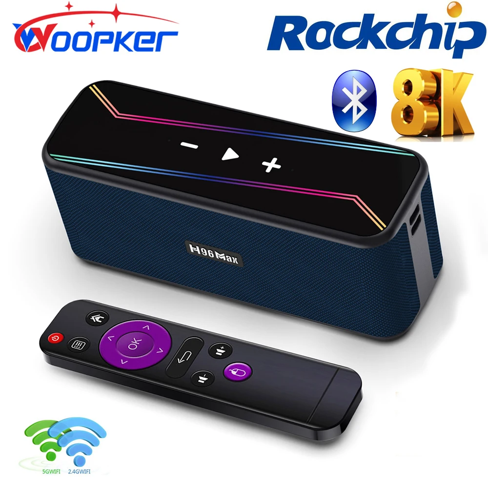 Woopker Tv Box M7 Android 13 8K Uhd Video Decodifica Bluetooth Media Player 2.4G/5G Wi-Fi Bluetooth Media Player