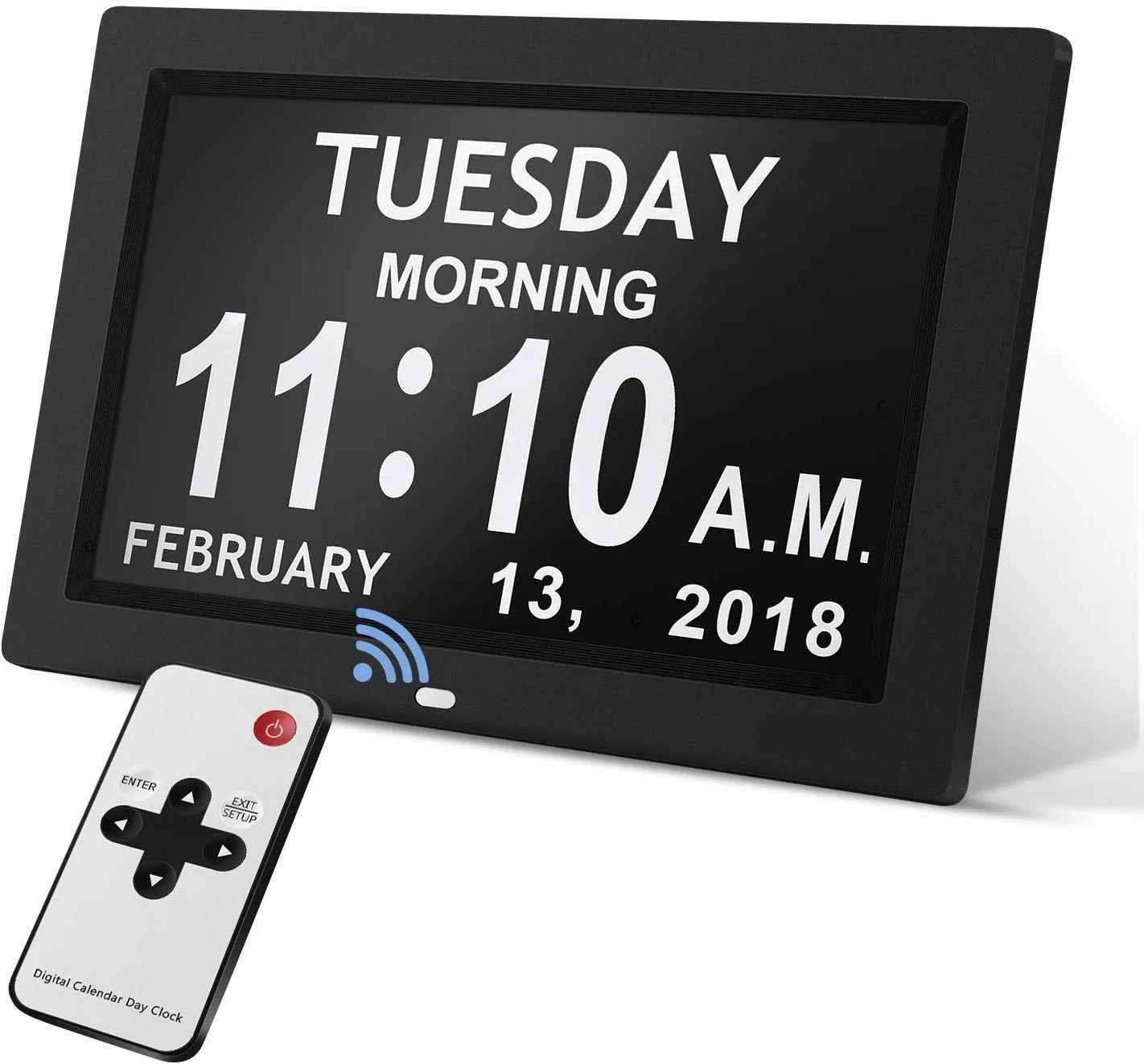 10.1 Inch Smart Desktop Electronic Clock Alarm Clock Digital Desk Calendar Digital Perpetual Calendar Weather Statio